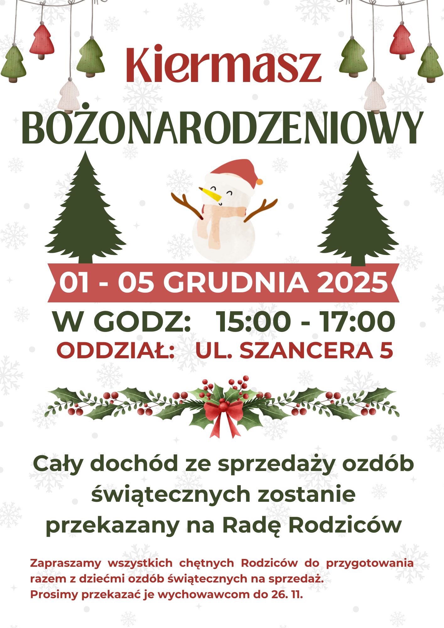 Kiermasz Bożonarodzeniowy