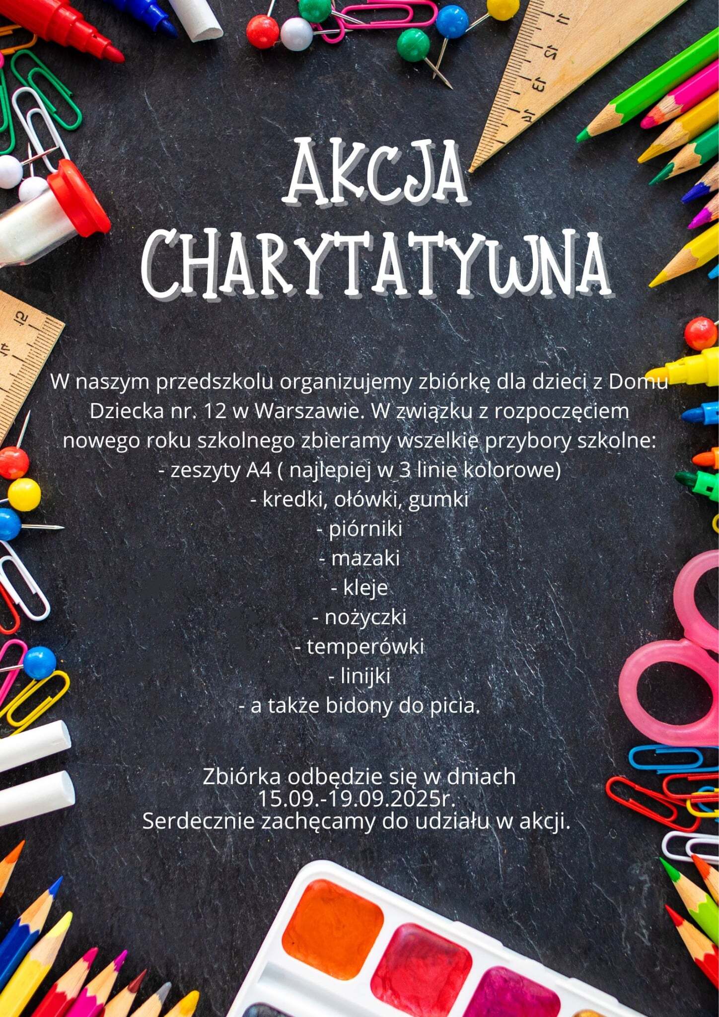 ZBIÓRKA CHARYTATYWNA